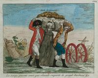 « Les Trois Ordres soutenant la dette nationale » (gravure anonyme, entre 1780 et 1799) - Crédits : BIS/Ph. Coll. Archives Larbor