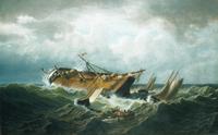 « Naufrage au large de Nantucket », huile sur toile de William Bradford (1823-1892) - Crédits : The MET Collection