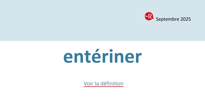 entériner