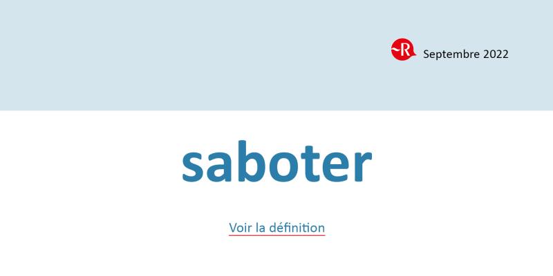 saboter