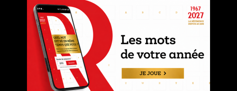Quel mot est né en même temps que vous ?